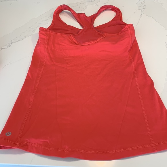 Lululemon Deep Breath Tank Size 6 color : Lush Coral - Picture 4 of 7
